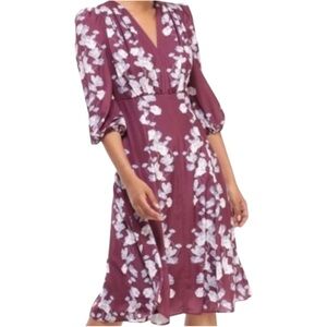 Gal Meets Glam ♡ Adelaide Purple Floral Midi Dress
